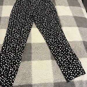 Adrianna Papell Black and White Polka Dot Skirt